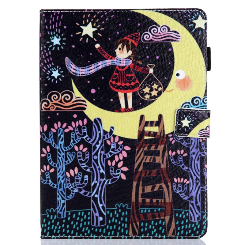 Housse iPad Pro 11 (2024) Fille à la Lune