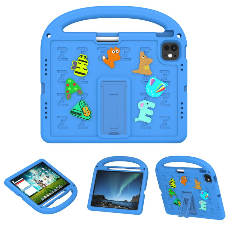 Coque iPad Air 11 (2025) (2024) / Pro 11 (2024) Kids Support et Bandoulière