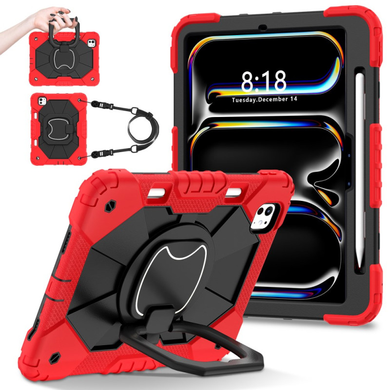 Coque iPad Pro 11 (2024) Renforcée Anneau-Support et Bandoulière