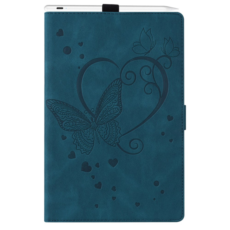 Housse iPad Pro 11 (2024) Coeur et Papillon