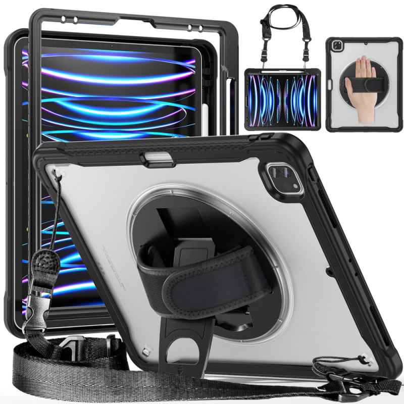 Coque iPad Air 13 (2025) (2024) / Pro 12.9" Premium Design à Bandoulière