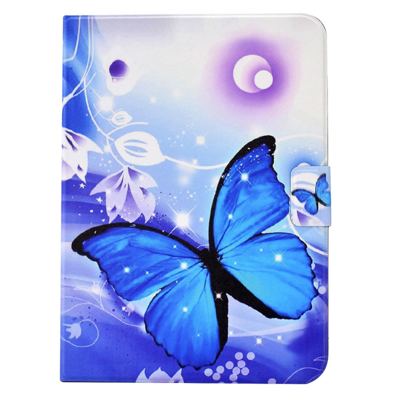Étui iPad Air 11 (2025) (2024)/Air (2022) (2020)/ Pro 11 Papillon Bleu Graphique