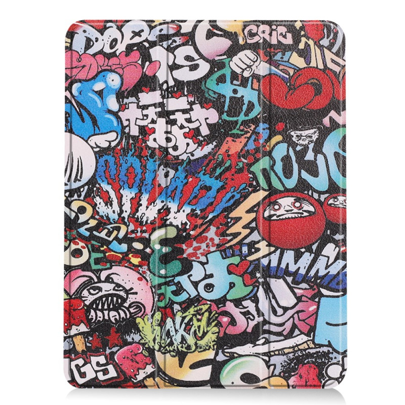 Smart Case iPad Air 11 (2025) (2024) Porte-Stylet Graffiti