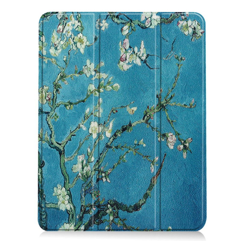 Smart Case iPad Air 11 (2025) (2024) Porte-Stylet Fleurs d'Abricot