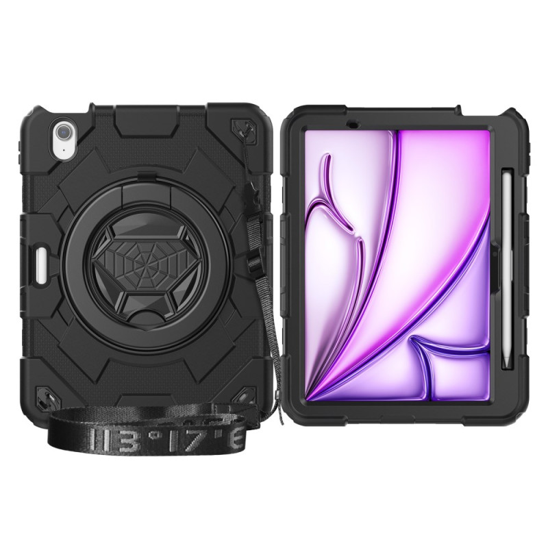 Coque iPad Air 11 (2025) (2024) Robuste avec Poignée Rotative et Support