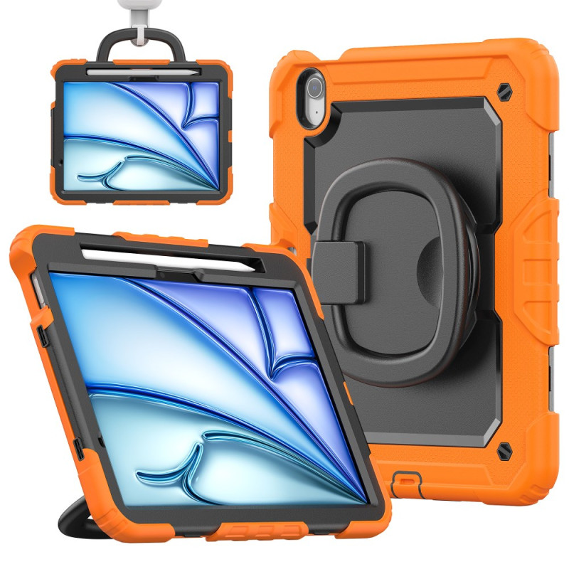 Coque iPad Air 11 (2025) (2024) Poignée Rotative avec Bandoulière