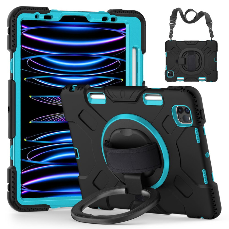 Coque iPad Air 11 (2025) (2024)/Air (2022) (2020)/ Pro 11 Protection Multifonctions avec Bandoulière