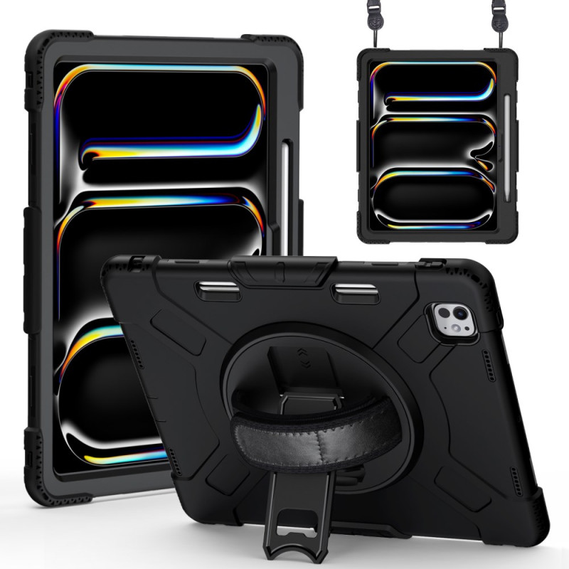 Coque iPad Pro 13 (2024) Ultra Résistante Support et Bandoulière