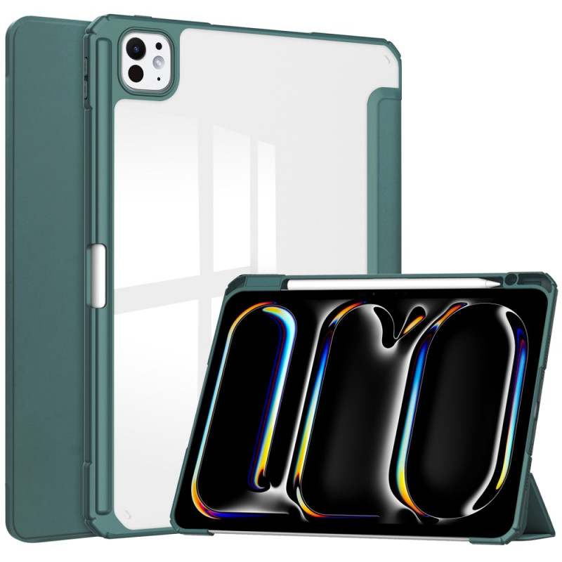 Smart Case iPad Pro 13 (2025) / 13 (2024) Simili Cuir Coque Transparente