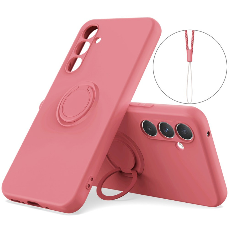 Coque Samsung Galaxy A24 4G Anneau-Support et Lanière