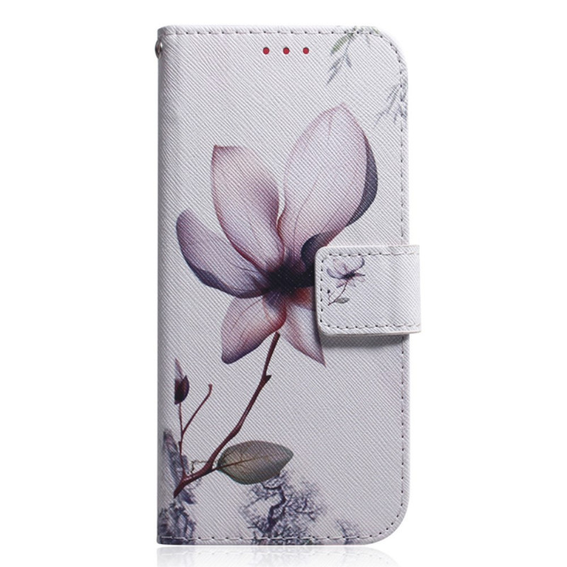 Housse Nokia C32 Fleur Rose