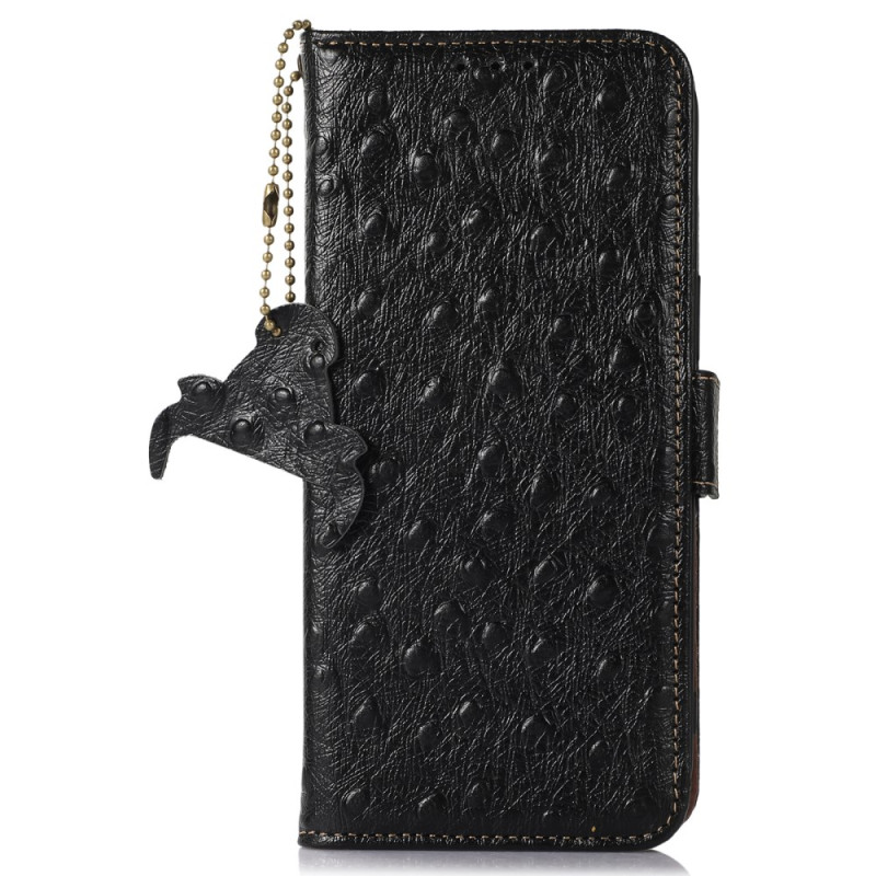 Housse Xiaomi Redmi 14C / Poco C75 Texture Autruche Blocage RFID