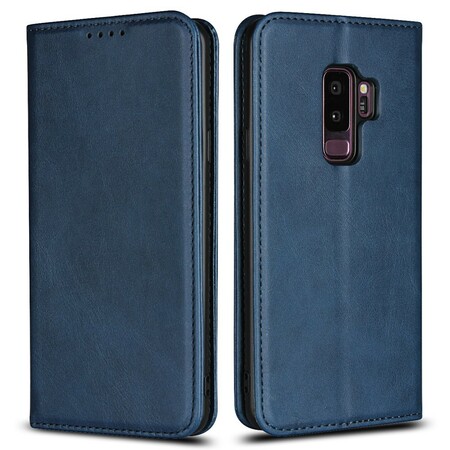 Flip Cover Samsung Galaxy S9 Plus Simili Cuir Coutures