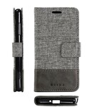 Housse Sony Xperia XZ2 Compact Muxma Tissu et Effet Cuir Housse Sony Xperia XZ2 Compact Muxma Tissu et Effet Cuir