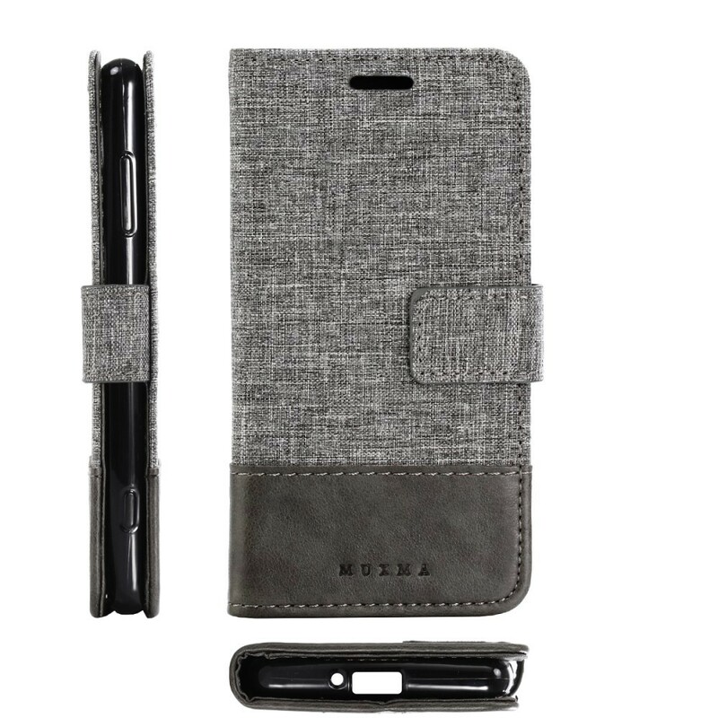 Housse Sony Xperia XZ2 Compact Muxma Tissu et Effet Cuir Housse Sony Xperia XZ2 Compact Muxma Tissu et Effet Cuir