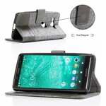 Housse Sony Xperia XZ2 Compact Muxma Tissu et Effet Cuir Housse Sony Xperia XZ2 Compact Muxma Tissu et Effet Cuir