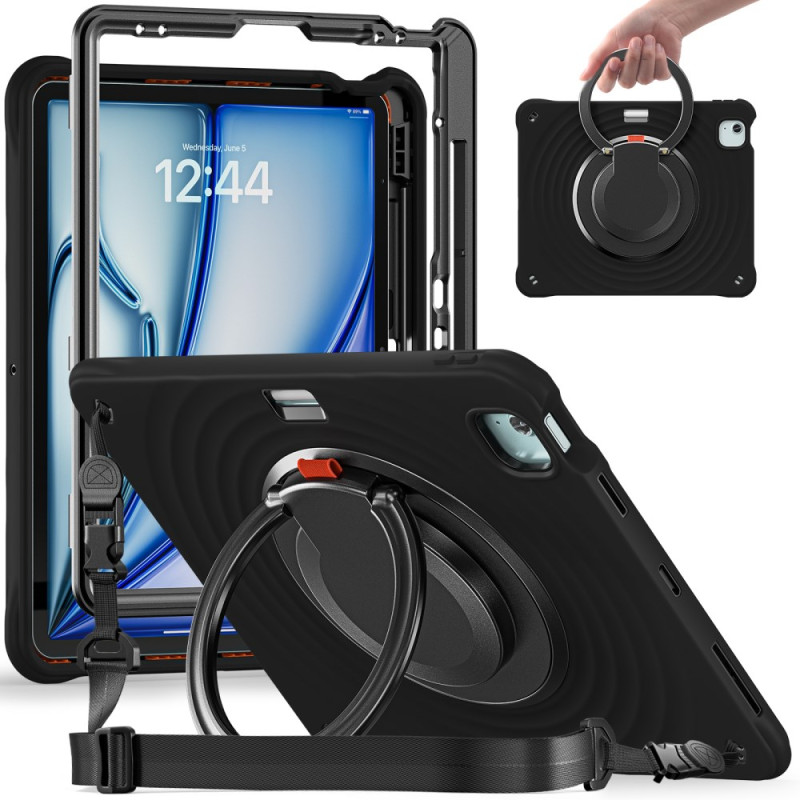 Coque iPad Air 13 (2025) (2024) / Pro 12.9 (2022) (2021) (2020) (2018) New Design Bandoulière et Support