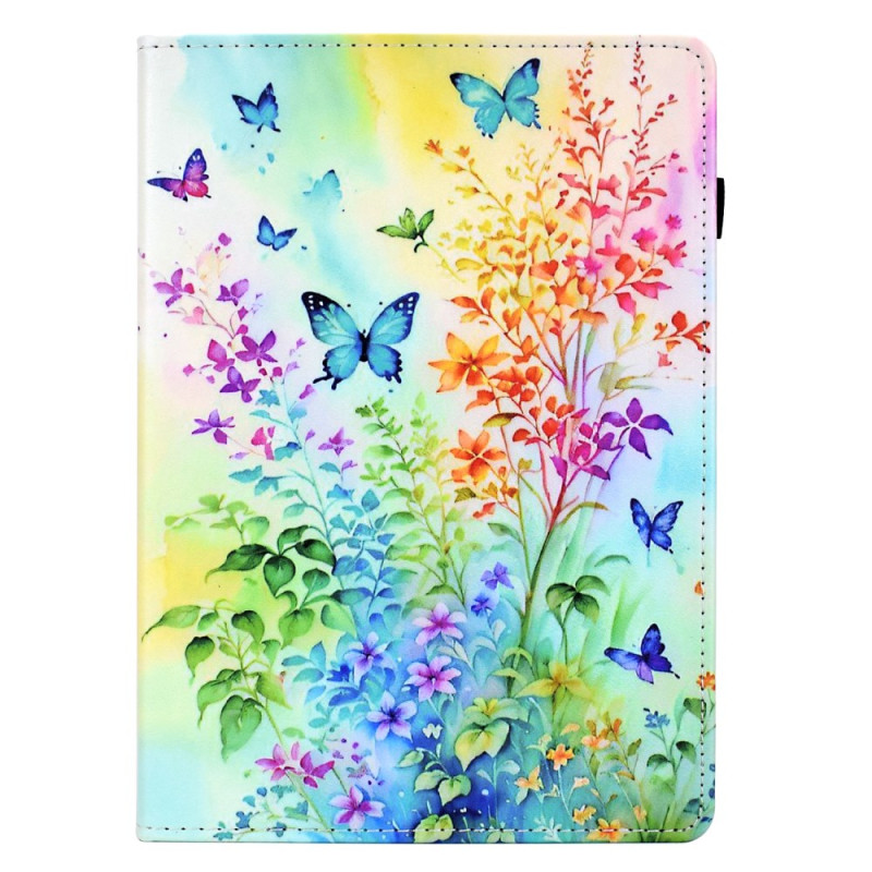 Étui iPad (2025) / 10.9 (2022) Fleurs et Papillons