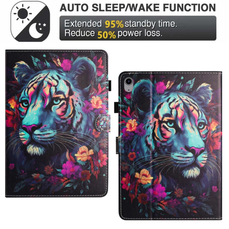 Étui iPad (2025) / 10.9 (2022) Tigre Coloré