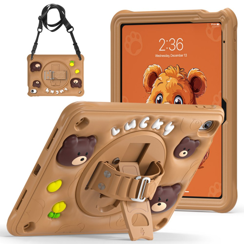 Coque iPad (2025) / 10.9 (2022) Kids Ours Sangle et Bandoulière