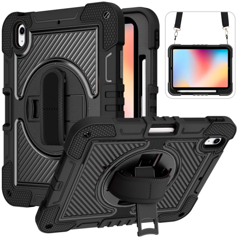 Coque iPad (2025) / 10.9 (2022) Bicolore Support et Bandoulière