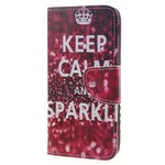 Housse Samsung Galaxy J6 Keep Calm and Sparkle