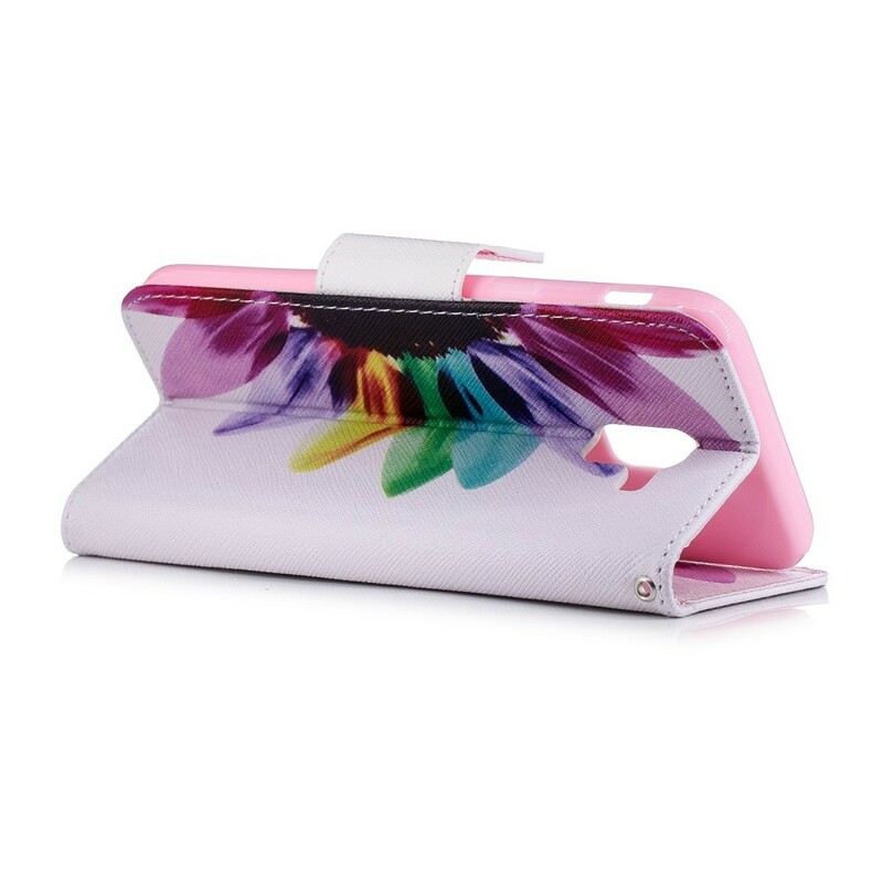 Housse Samsung Galaxy J6 Fleur Aquarelle Housse Samsung Galaxy J6 Fleur Aquarelle
