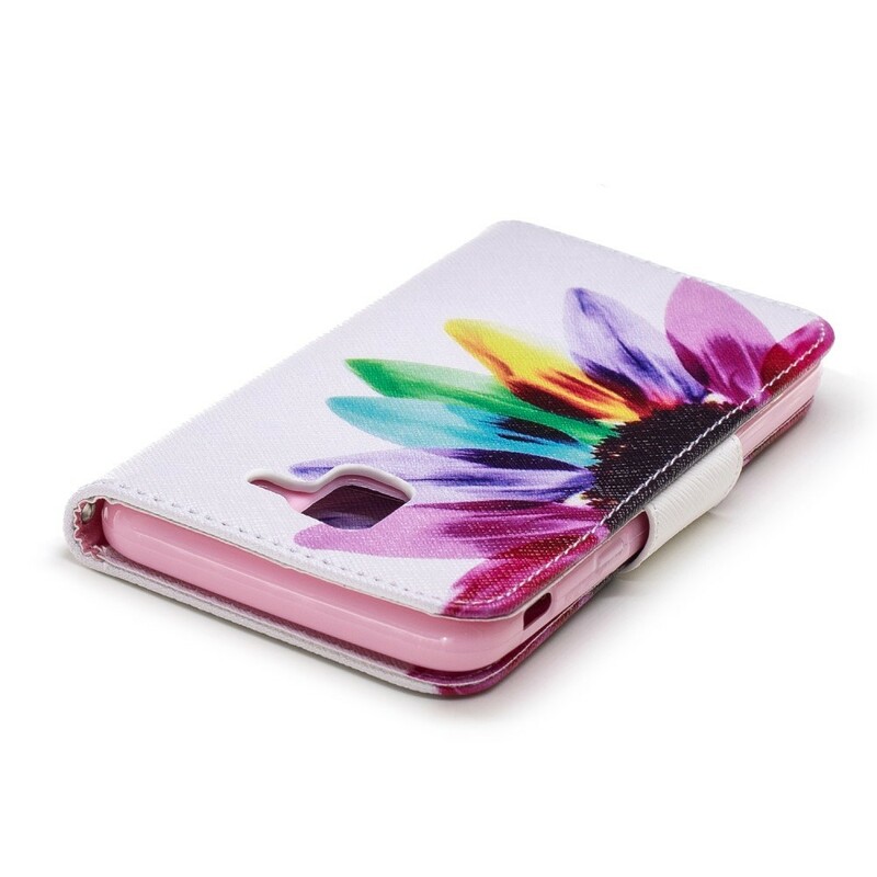 Housse Samsung Galaxy J6 Fleur Aquarelle