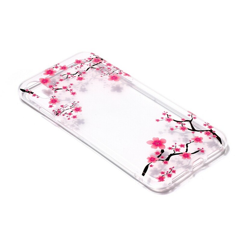 Coque iPhone Xs Fleurs de Prunier