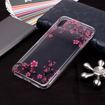 Coque iPhone Xs Fleurs de Prunier