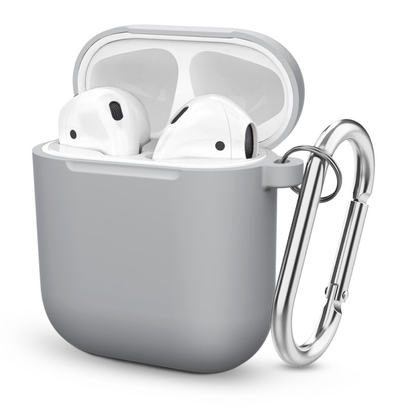 CoqueApple AirPods Silicone Épaissi avec Mousqueton