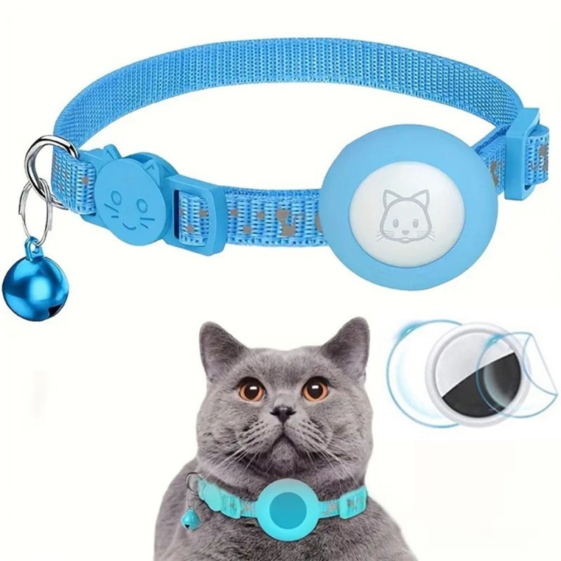Collier Chat pour AirTag Nylon