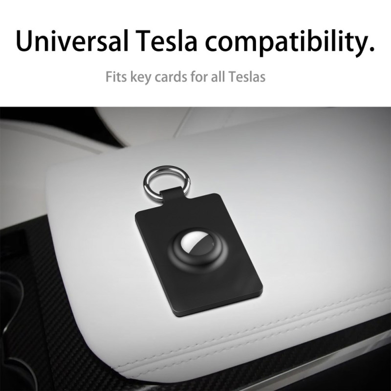 Étui AirTag Pour Carte Tesla – Protection Mince Et élégante Pour Model 3/Y/S/X