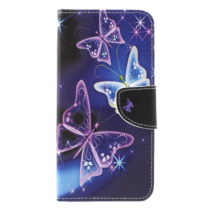 Housse iPhone XS Smart Papillon Coloré