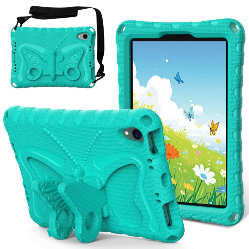 Coque iPad Mini 7 (2024) / Mini 6 (2021) Bandoulière et Support Papillon
