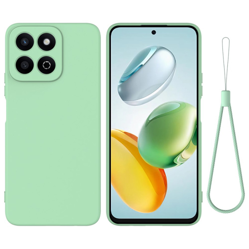Coque Honor 200 Smart Silicone Liquide à Lanière