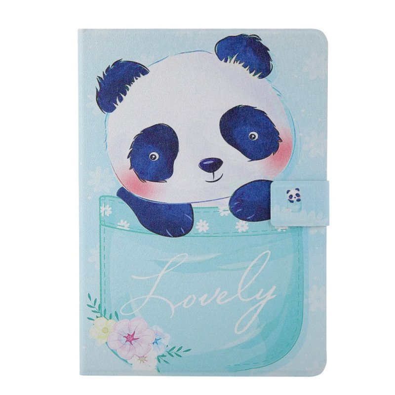 Housse iPad Mini 5 (2019)/4/3/2/1 Panda au Lit