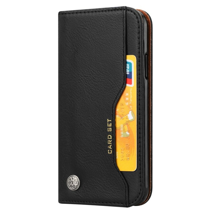 Flip Cover iPhone XR Simili Cuir Porte-Cartes