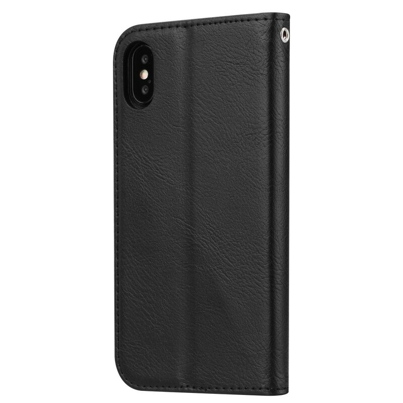 Flip Cover iPhone XR Simili Cuir Porte-Cartes