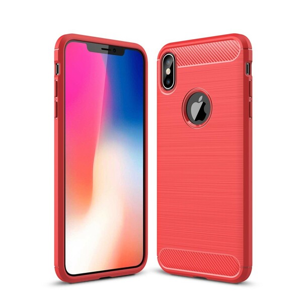 Coque iPhone XS Max Fibre Carbone Brossée