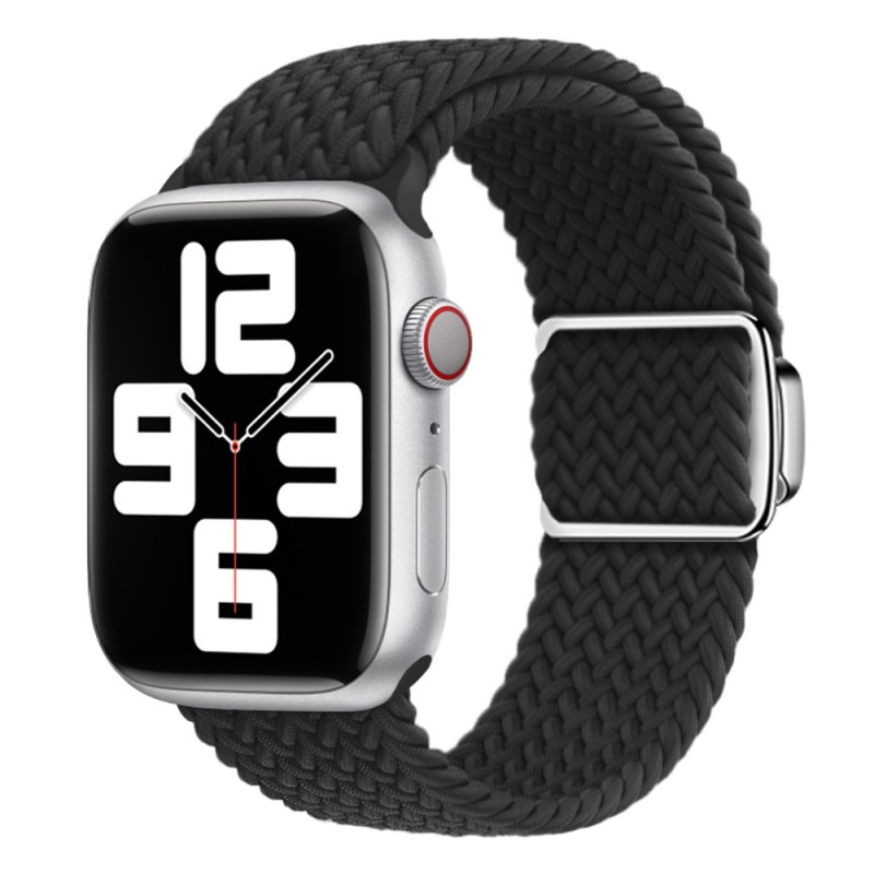Bracelet Apple Watch Series 46mm à 42mm / SE / Ultra 49mm Nylon Tressé Uni ou Multicolore