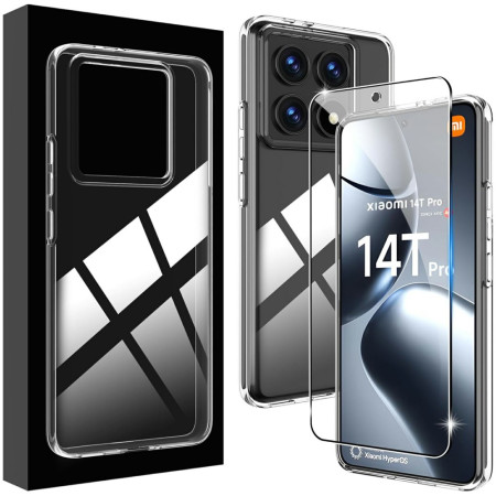 Protecteur De Caméra Arrière En Verre Trempé Pour Xiaomi 14T Pro - Lot De 2 Films Haute Protection 9H - Installation Facile Sans Bulles