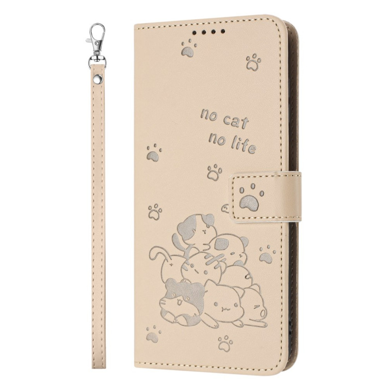 Housse Xiaomi Redmi 14C / Poco C75 Adorables Chats à Lanière