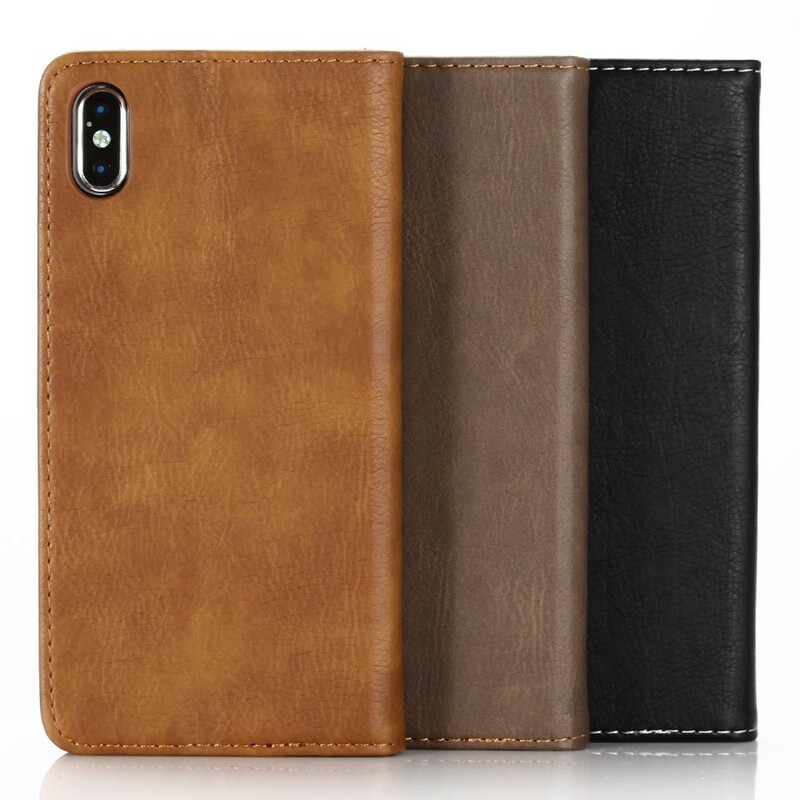 Flip Cover iPhone XR  Coutures Apparentes