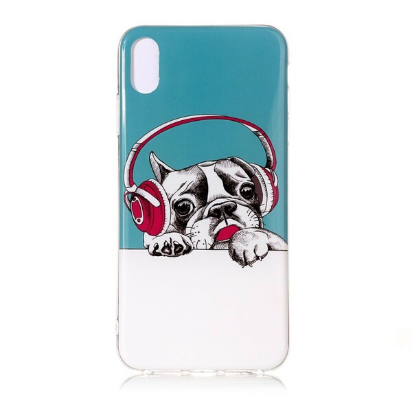 Coque iPhone XR Chien Fluorescente