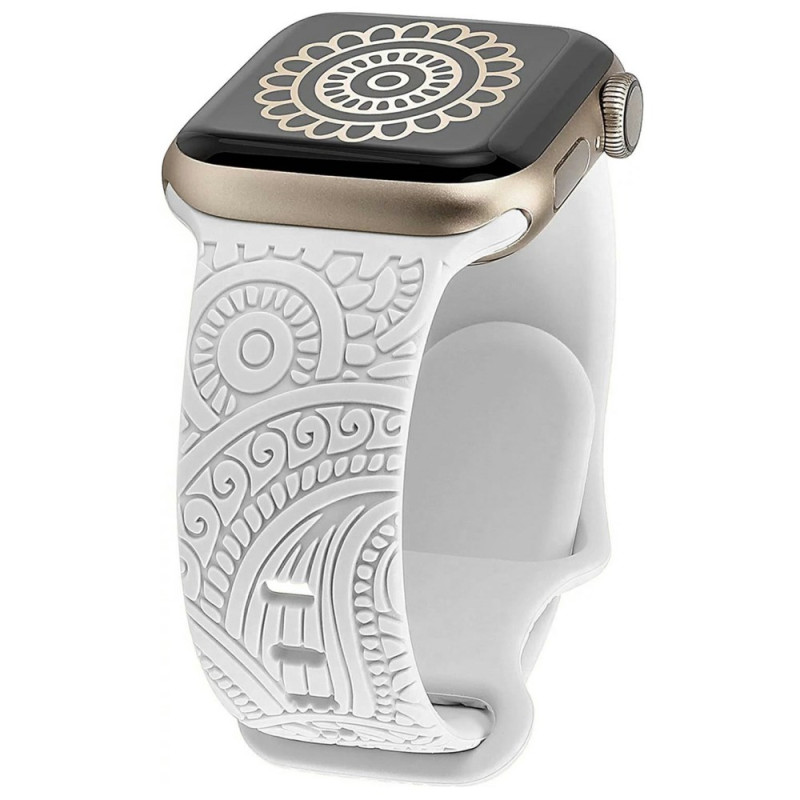 Bracelet Apple Watch Series 42mm à 38mm / Série SE Silicone Empreinte