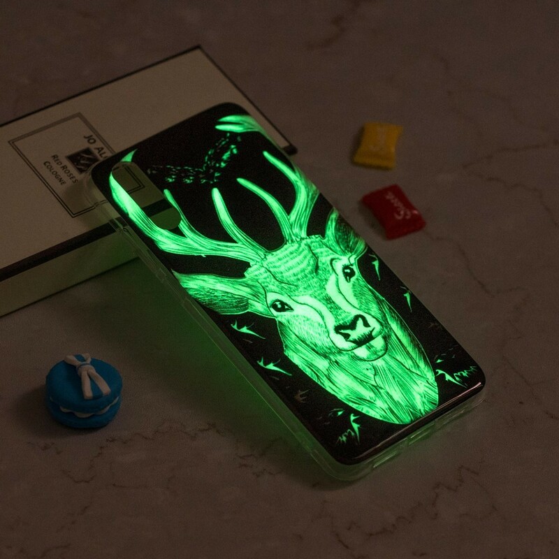 Coque iPhone XS Max Cerf Majestueux Fluorescente