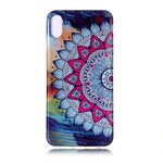Coque iPhone XS Max Mandala Coloré Fluorescente