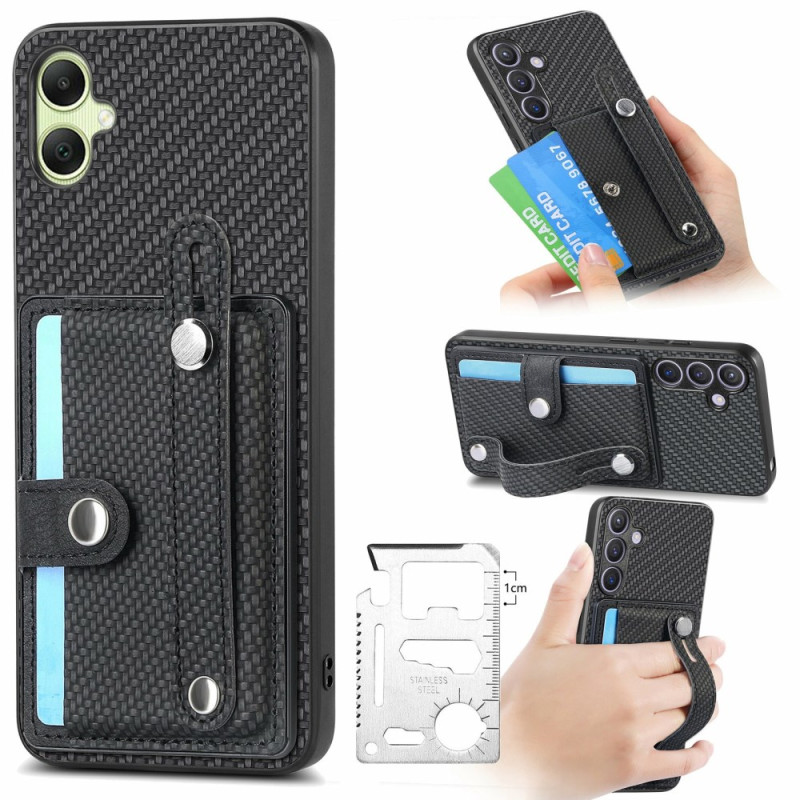 Coque Samsung Galaxy A06 Portef-cartes avec Sangle et Support