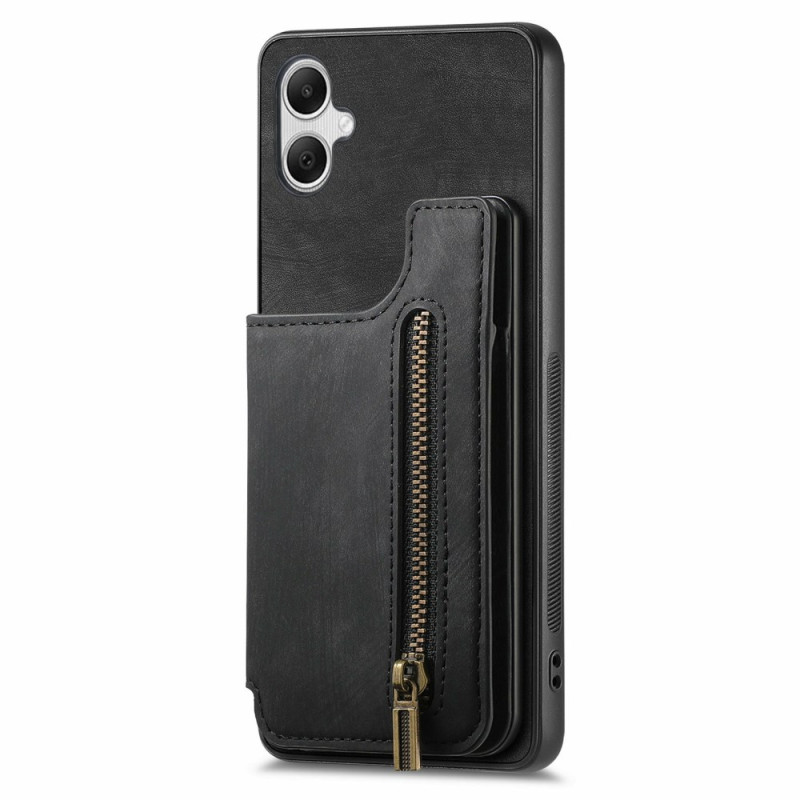 Coque Samsung Galaxy A06 Effet Daim avec Porte-Cartes